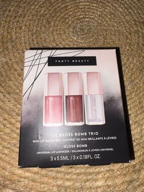 Fenty Beauty Lip Gloss Bomb Mini Trio - Pink, Rose, Clear